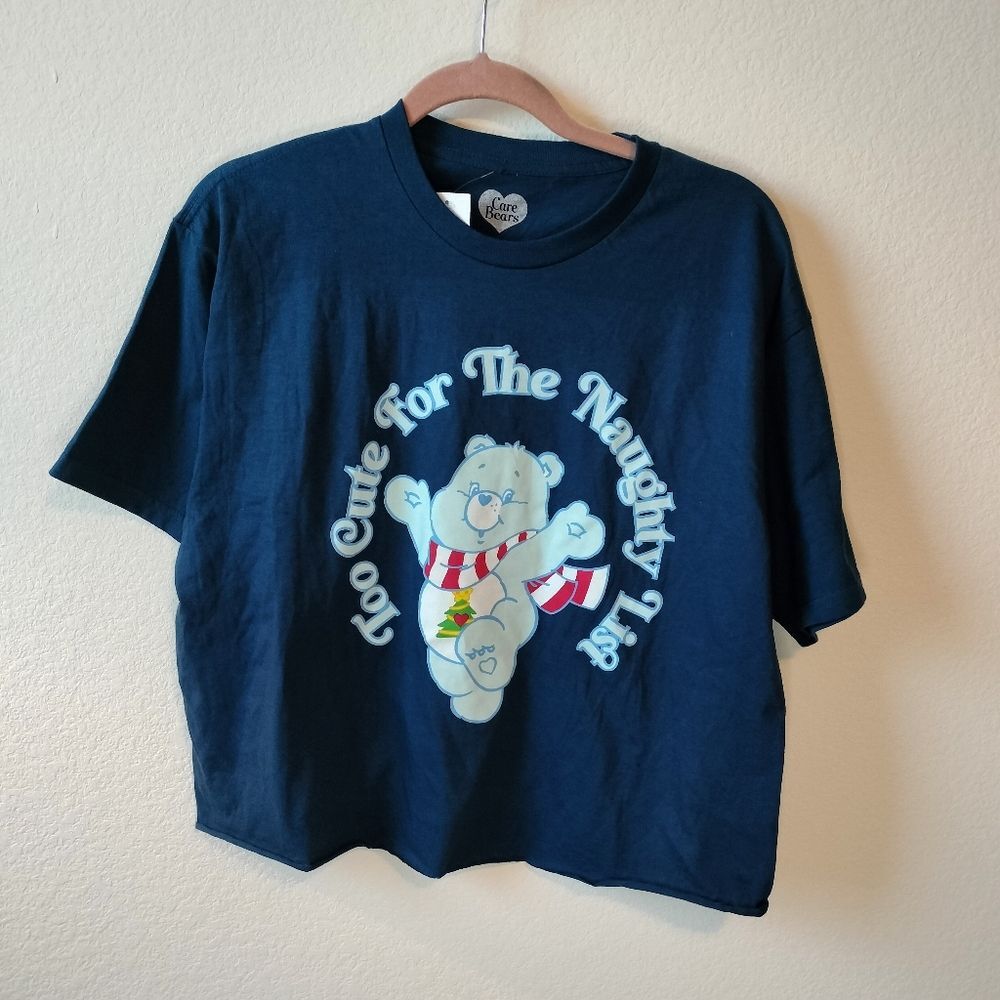 Care Bears Too Cute For The Naughty List Holiday Christmas Shirt NWT Sz XL